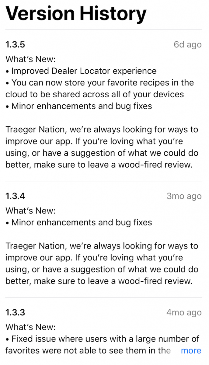 traeger-app-version-history.png